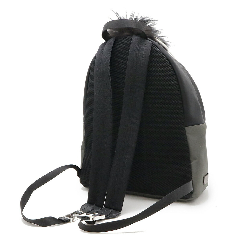 Fendi Monster Nylon Python Yellow Gray Black Back… - image 1